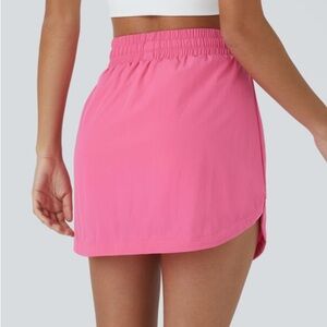 HALARA Pink Skorts with Elastic Waistband
